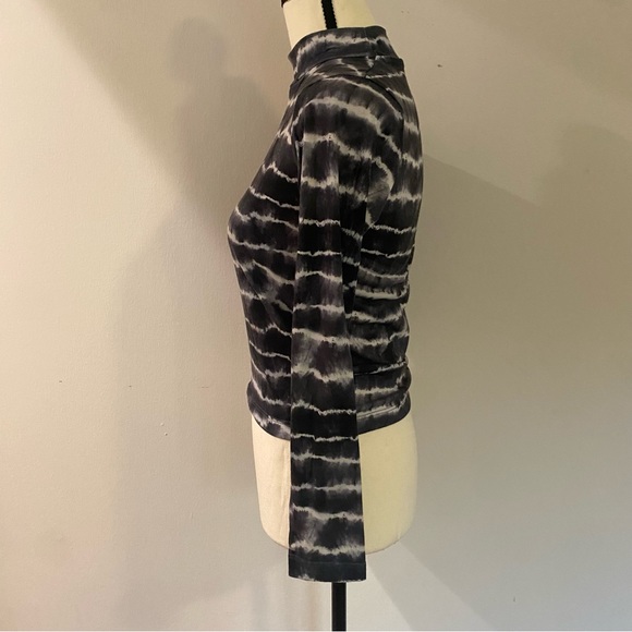 Y2k kaotiko grey and white tie dye long sleeve top - Picture 3 of 5